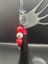 Load image into Gallery viewer, Beaded key chain with small charm
